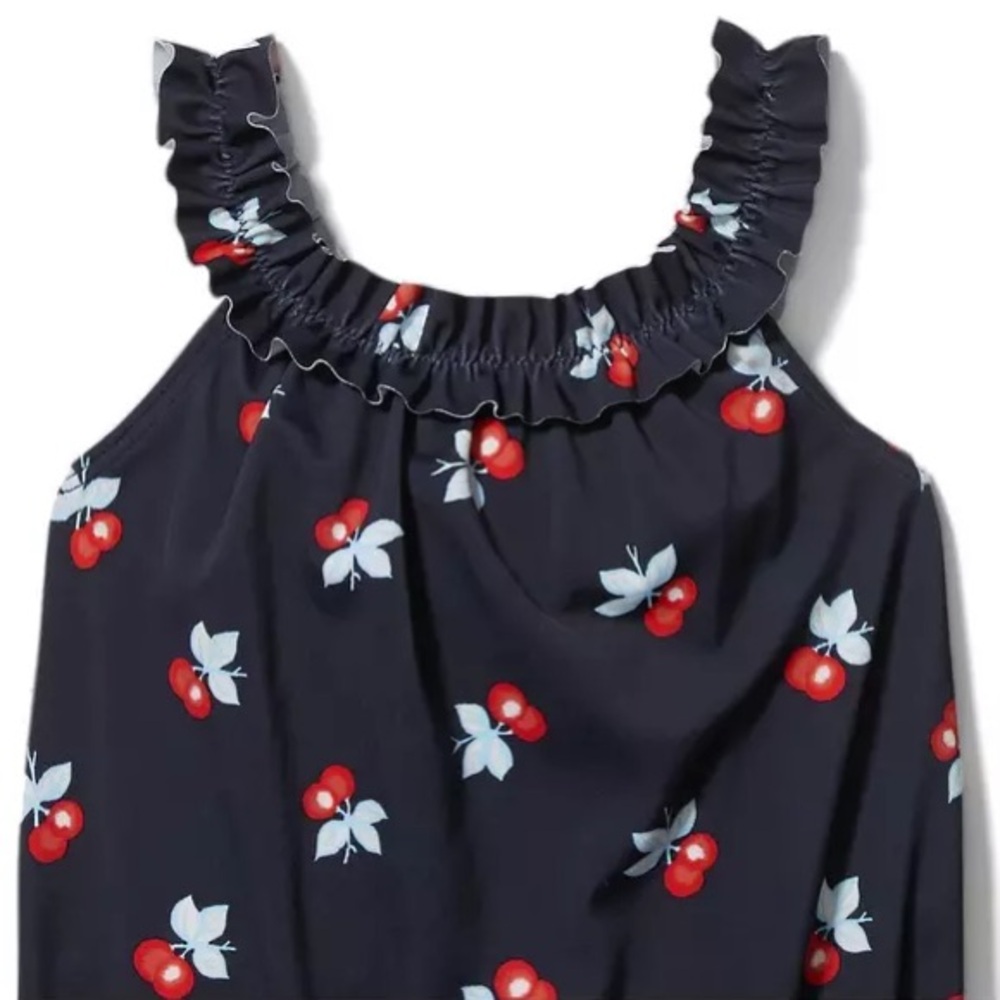 Janie & Jack Merchant Marine Navy/Cherry Swimsuit- 18-24m - Picture 3 of 6